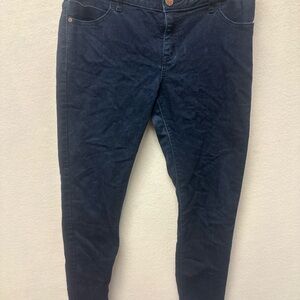 Simply Vera Vera Wang Dark Wash Denim Jeans Skinny Womens Size 6 Long